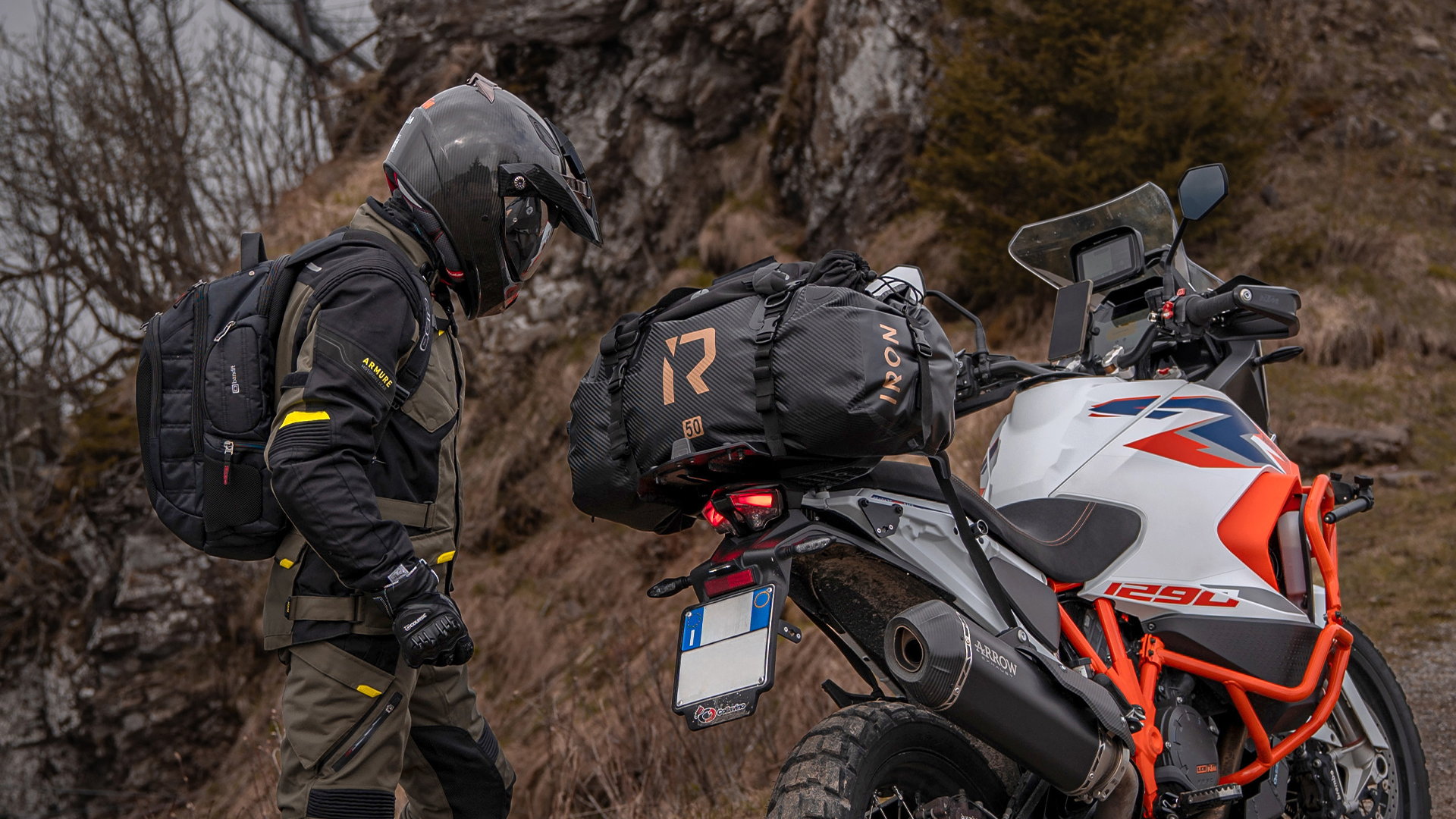 IRON waterproof riding bag