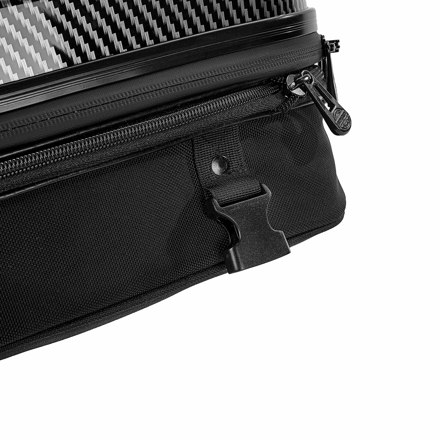 IRON JIAS Bolsa trasera de motocicleta Mochila impermeable ABS Carcasa dura Bolsas de equipaje de motocicleta Bolsas para casco con espacio de almacenamiento expandible 24L-35L