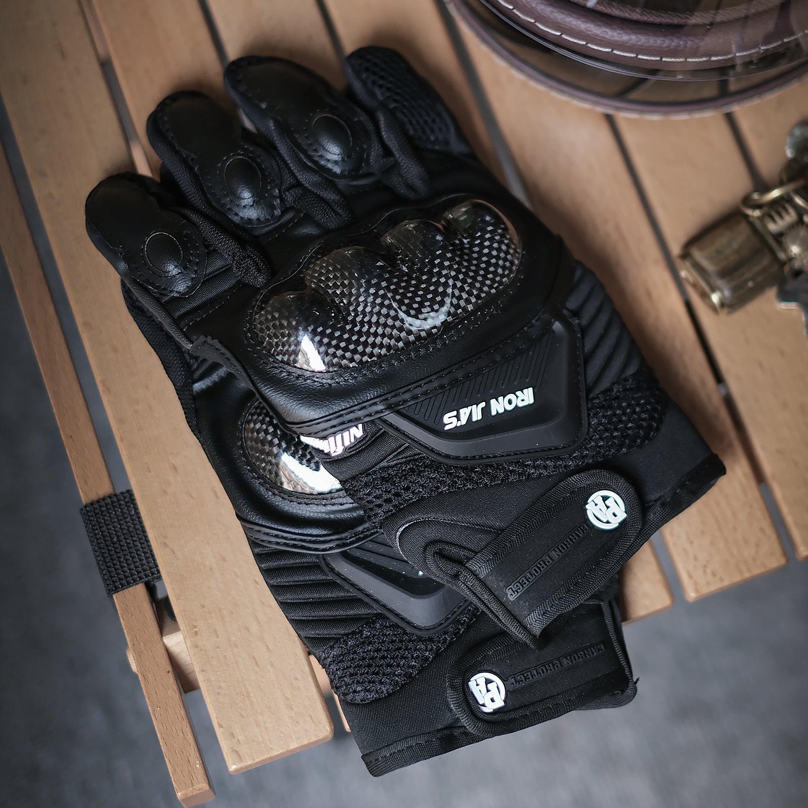 IRONJIAS Breathable Summer Motorcycle Protective Gloves